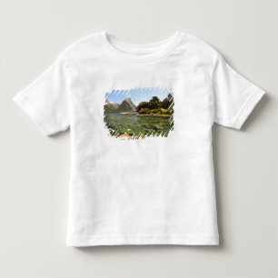 Camiseta Infantil Nova Zelândia, Mitre Peak, & rio Bowen entrando
