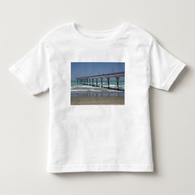 Camiseta Infantil Novo Brighton Pier, Christchurch (Frente)