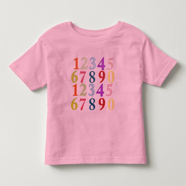 Camiseta Infantil Numerais (Frente)
