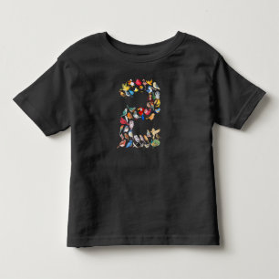 Camiseta Infantil Número 2 Tema Aves 2 Anos Criança