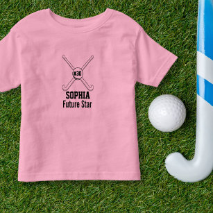 Camiseta Infantil Número de Jersey da Equipe de Hóquei em Campo Pers
