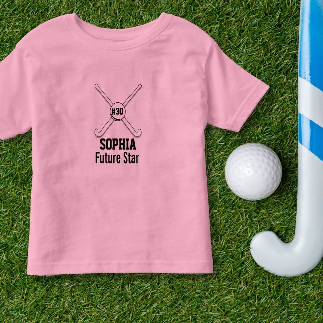 Camiseta Infantil Número de Jersey da Equipe de Hóquei em Campo Pers (Criador carregado)