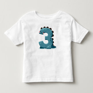 Camiseta Infantil Número do Dino Árvore
