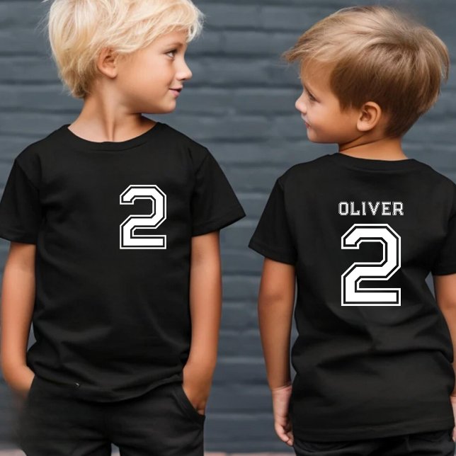 Camiseta Infantil Números de Aniversário Personalizados Bebê de Aniv (Criador carregado)