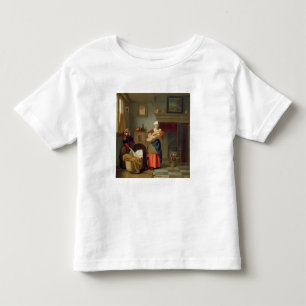 Camiseta Infantil Nursemaid com bebê em um interior