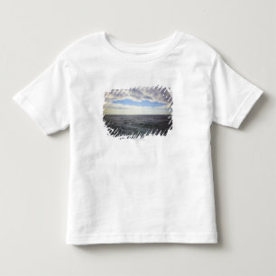 Camiseta Infantil Nuvens circulares sobre o Oceano Atlântico