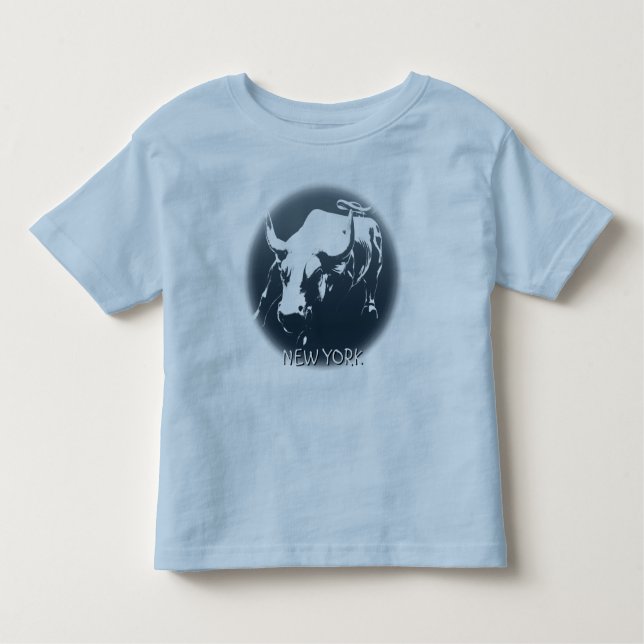 Camiseta Infantil NYC Bull Souvenir Shirt de Toddler em Nova Iorque (Frente)