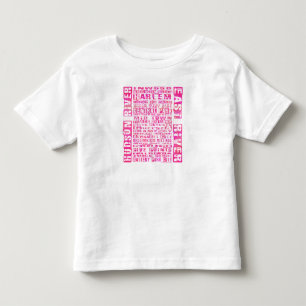 Camiseta Infantil NYC Neighborods Quente Rosa