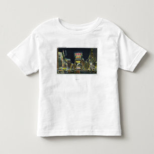 Camiseta Infantil NYC, YorkView novo do Times Square na noite # 2