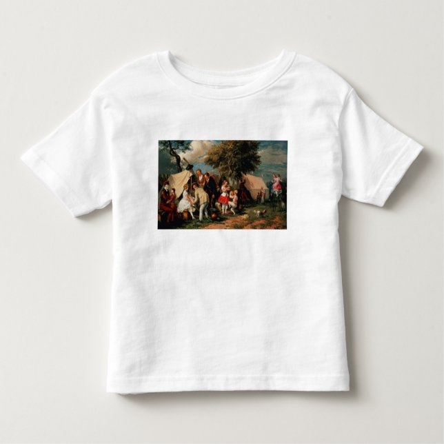 Camiseta Infantil O acampamento das acrobatas, penas de Epsom (Frente)