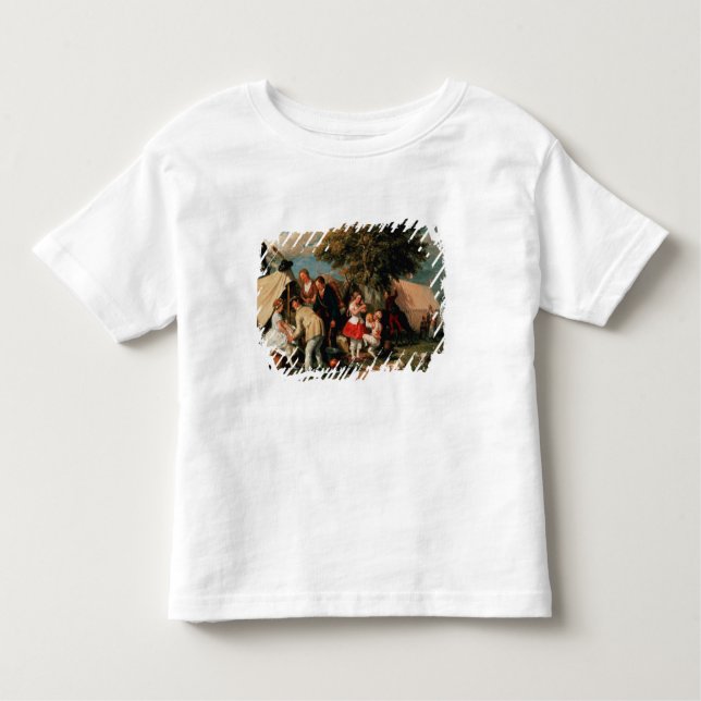 Camiseta Infantil O acampamento das acrobatas, penas de Epsom (Frente)