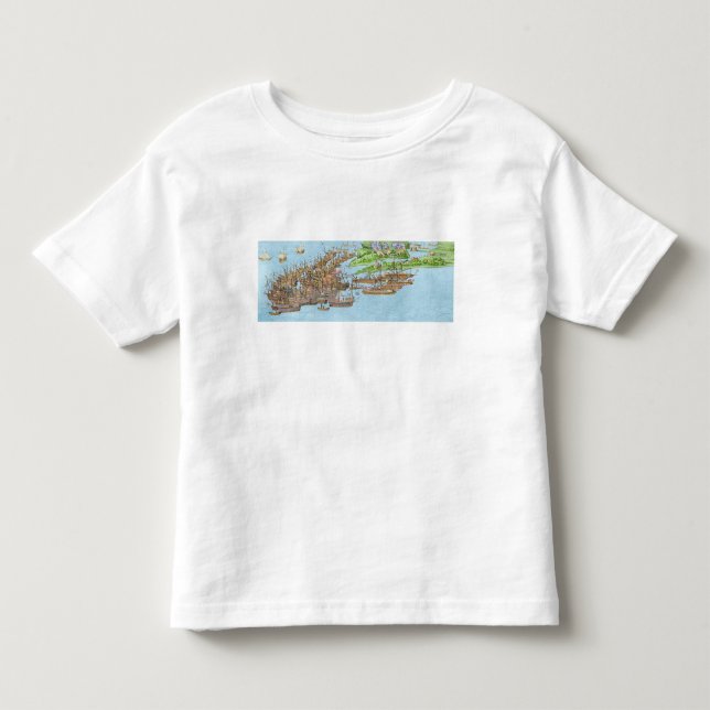 Camiseta Infantil O acampamento das forças inglesas (Frente)