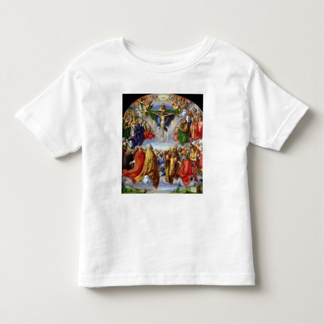 Camiseta Infantil O Altarpiece de Landauer, todo o dia de santos, (Frente)