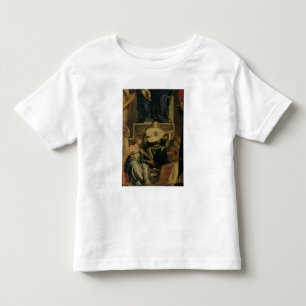 Camiseta Infantil O Altarpiece de San Giobbe, detalhe de playin dos