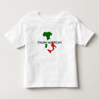 Camiseta Infantil O americano italiano Italia caçoa o t-shirt