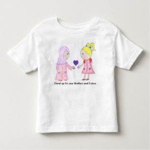 Camiseta Infantil O amor e a amizade curam o mundo