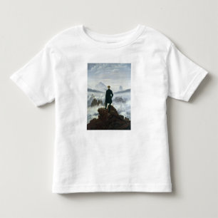 Camiseta Infantil O andarilho acima do mar da névoa, 1818