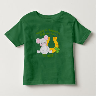 Camiseta Infantil O aniversário de St Patrick feliz a mim!