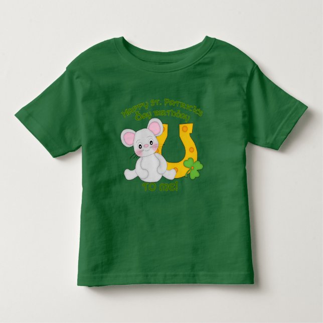Camiseta Infantil O aniversário de St Patrick feliz a mim! (Frente)