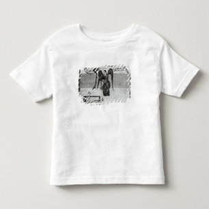 Camiseta Infantil O anjo, guardarando as chaves do inferno