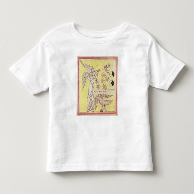 Camiseta Infantil O anjo que funde a trombeta (Frente)