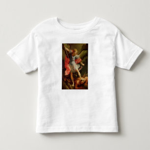 Camiseta Infantil O arcanjo Michael que derrota a satã