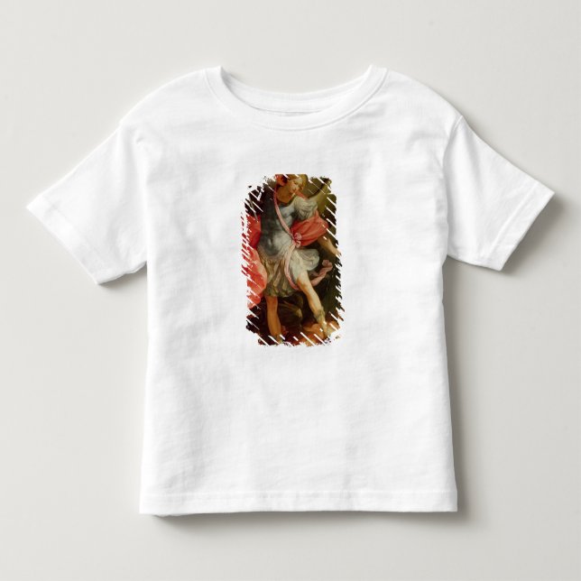 Camiseta Infantil O arcanjo Michael que derrota a satã (Frente)