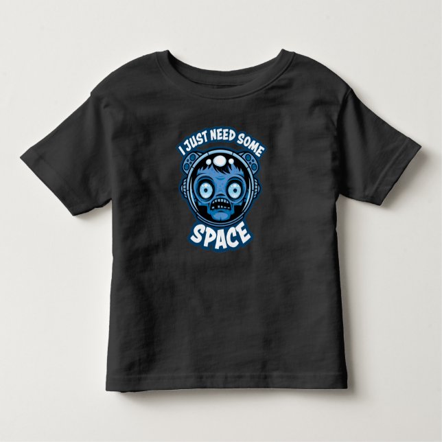 Camiseta Infantil O Astronauta Zombie Precisa De Algum Espaço (Frente)