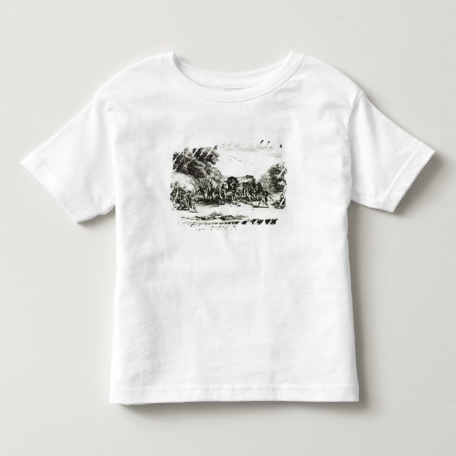 Camiseta Infantil O ataque no Stagecoach (Frente)