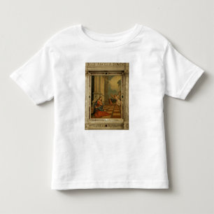 Camiseta Infantil O aviso de Malchiostro, c.1520 (óleo no painel