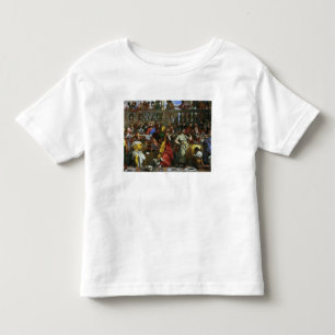 Camiseta Infantil O banquete do casamento em Cana, detalhe de
