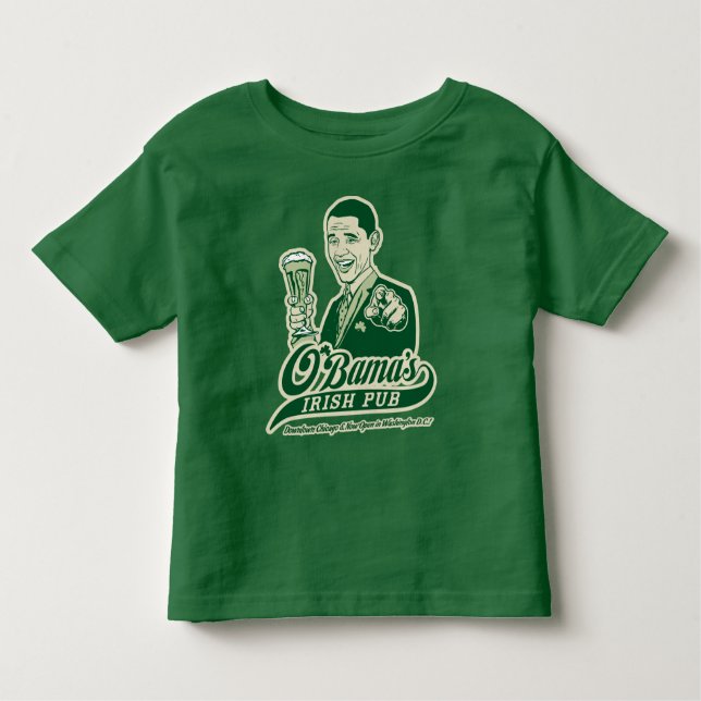 Camiseta Infantil O bar irlandês de Obama (Frente)