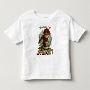Camiseta Infantil O Bigfoot pequeno do pai