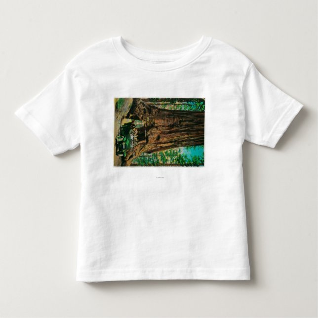 Camiseta Infantil O bosque grande da árvore de Mariposa, Yosemite (Frente)