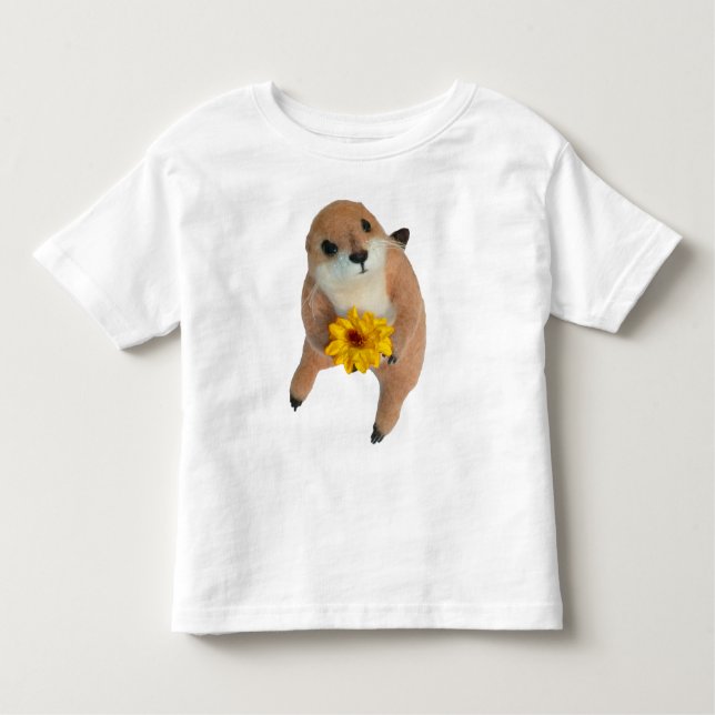 Camiseta Infantil o brinquedo enchido de cão de pradaria (Frente)