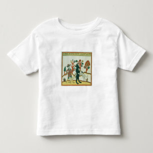 Camiseta Infantil O caçador e o varrão, russo, tarde 18o centur