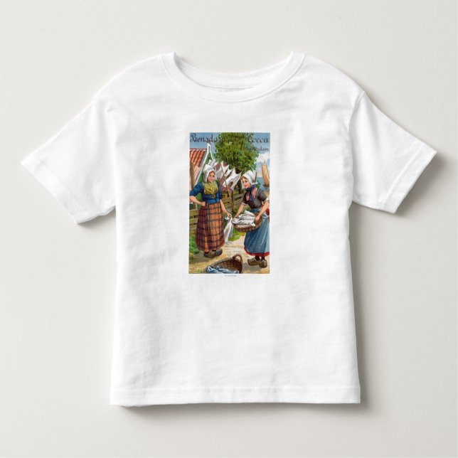 Camiseta Infantil O cacau holandês real de Bensdorp (Frente)