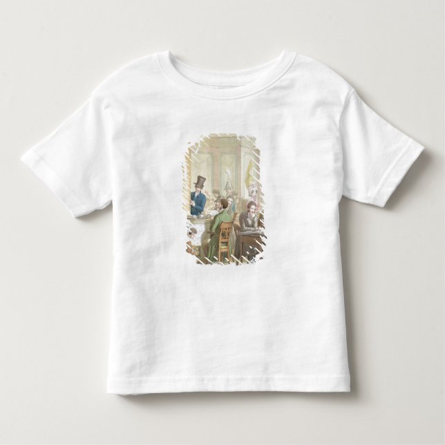 Camiseta Infantil O café de Comércio, 'do quadro de Paris (Frente)