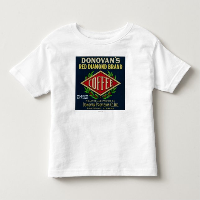 Camiseta Infantil O café LabelBirmingham de Donovan, AL (Frente)