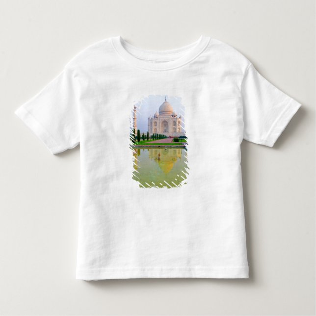 Camiseta Infantil O calmo e pacífico Taj Mahal do mundo famoso (Frente)