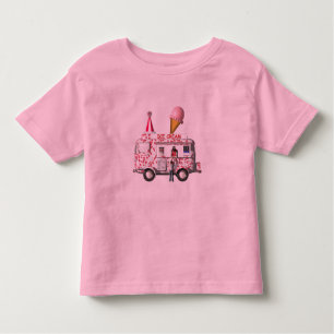 Camiseta Infantil O caminhão do sorvete