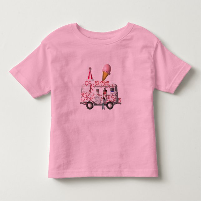 Camiseta Infantil O Caminhão do Sorvete (Frente)