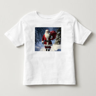 Camiseta Infantil O Caminho de Papai Noel pelas Pinhas de Inverno