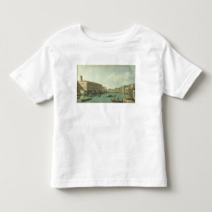 Camiseta Infantil O canal grande da ponte de Rialto
