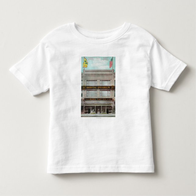 Camiseta Infantil O canto Co gordo, Emporium oriental (Frente)