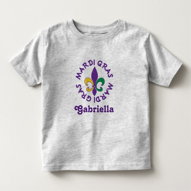 Camiseta Infantil O carnaval personalizado caçoa o T do t-shirt da (Frente)