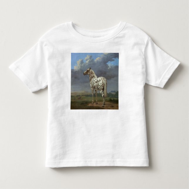 Camiseta Infantil O cavalo do animal malhado (Frente)