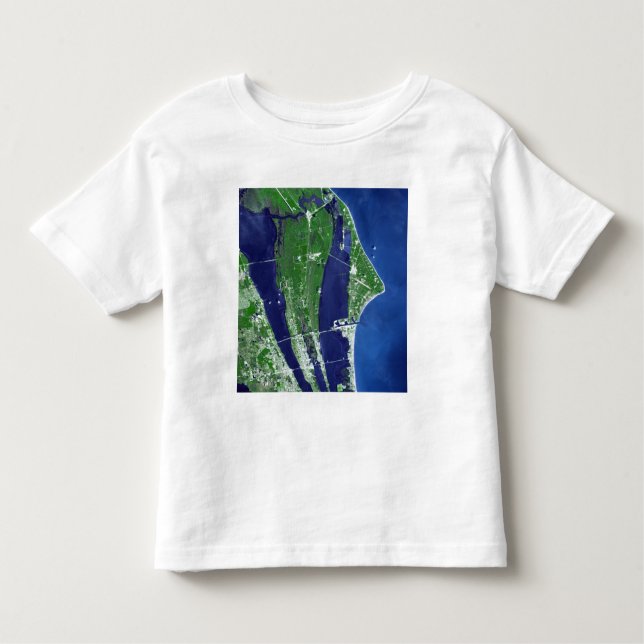 Camiseta Infantil O Centro Espacial John F Kennedy (Frente)