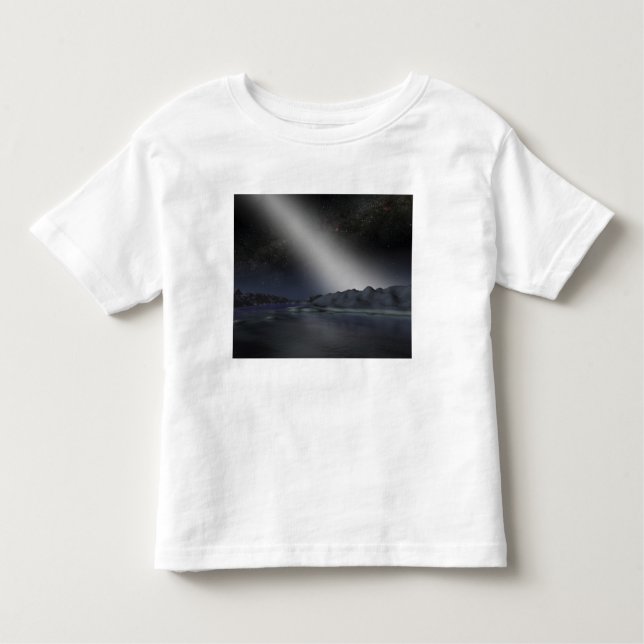 Camiseta Infantil O céu noturno de um hipotético planeta alienígena (Frente)