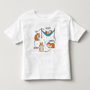 Camiseta Infantil O ciclo de vida de um porquinho-da-índia